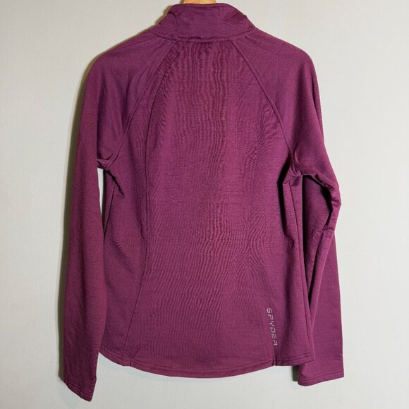 NWT Spyder Active Full Zip Fleece Jacket Womens Medium Purple Soft Shell Outdoor - Picture 10 of 15